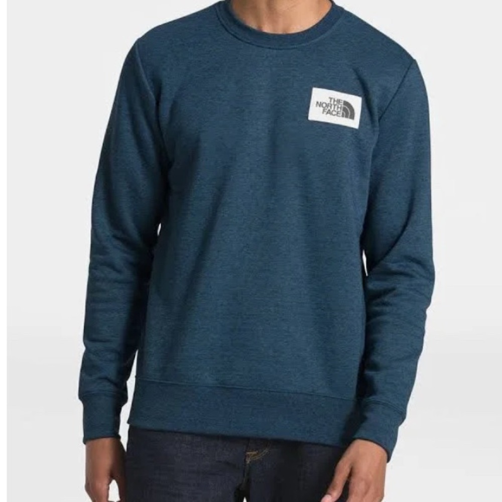 The North Face Men's Blue Heritage Patch Sweatshirt